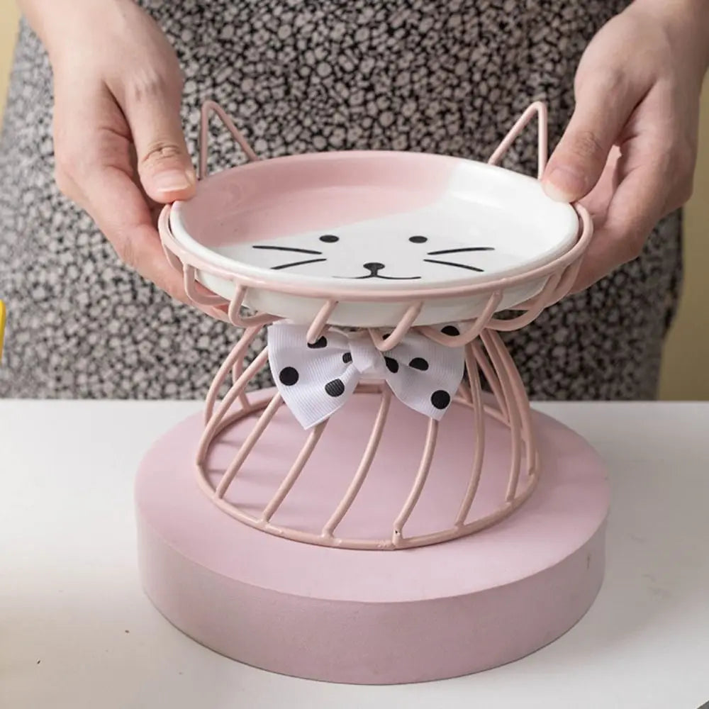 Gamelle Céramique Surélevée Antidérapante pour Chat et Chien