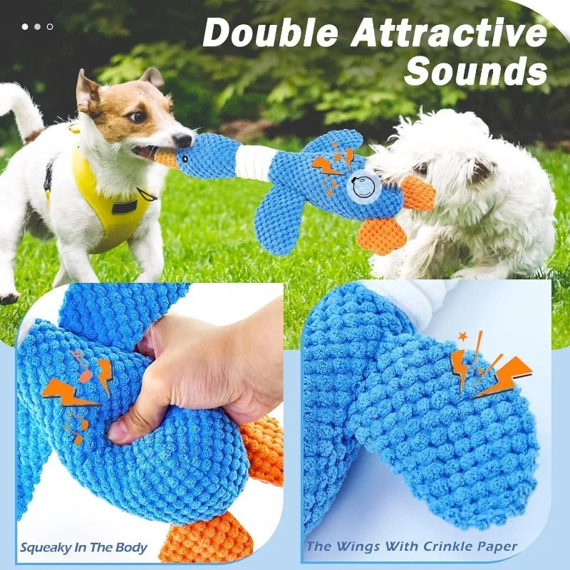 Jouet Peluche Interactif Anti-Mordillage pour Chien