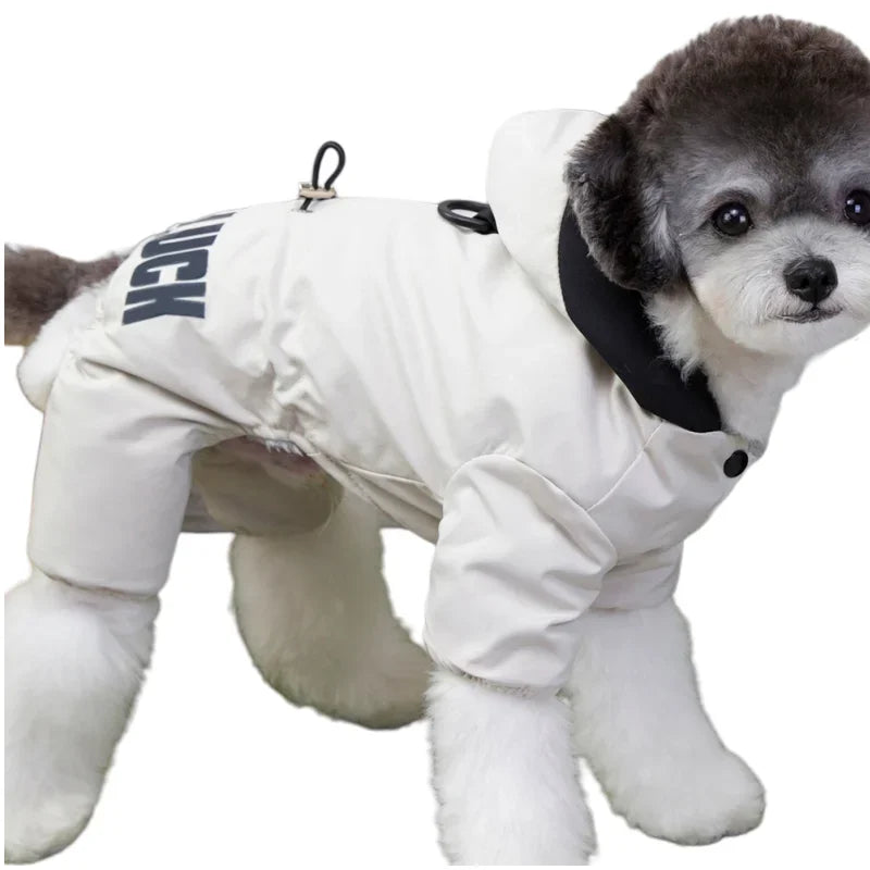 Combinaison d'Hiver Chaude à Capuche pour Chien