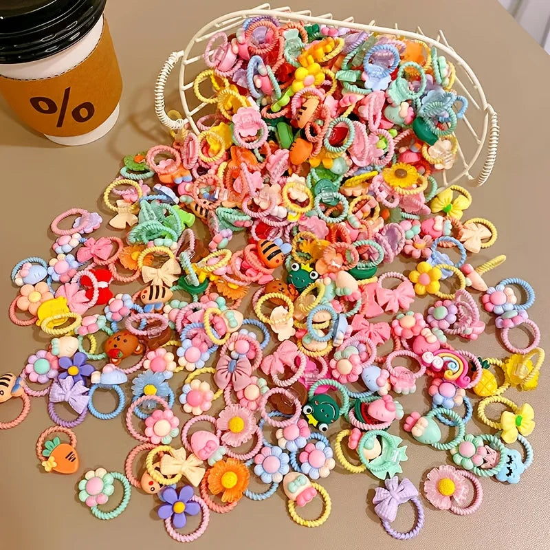 Set d'Accessoires Cheveux Fleurs et Noeuds pour Chien et Chat (Lot de 40/80 pièces)